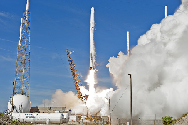 SpaceX Falcon 9 Launches With CRS-13 Payload, Photo Courtesy NASA