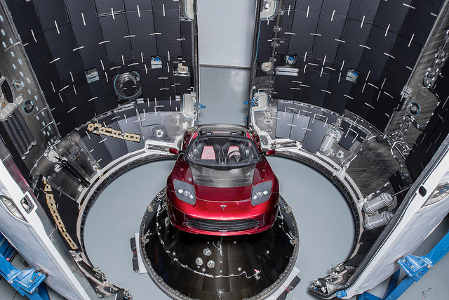 Tesla Roadster Falcon Heavy Payload, Photo Courtesy SpaceX