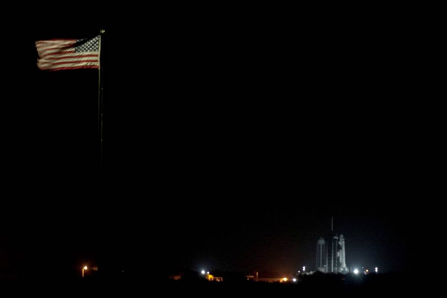Falcon 9 Starlink V1.0-L17 On Launch Pad 39A, Photo Courtesy Carleton Bailie Spaceline