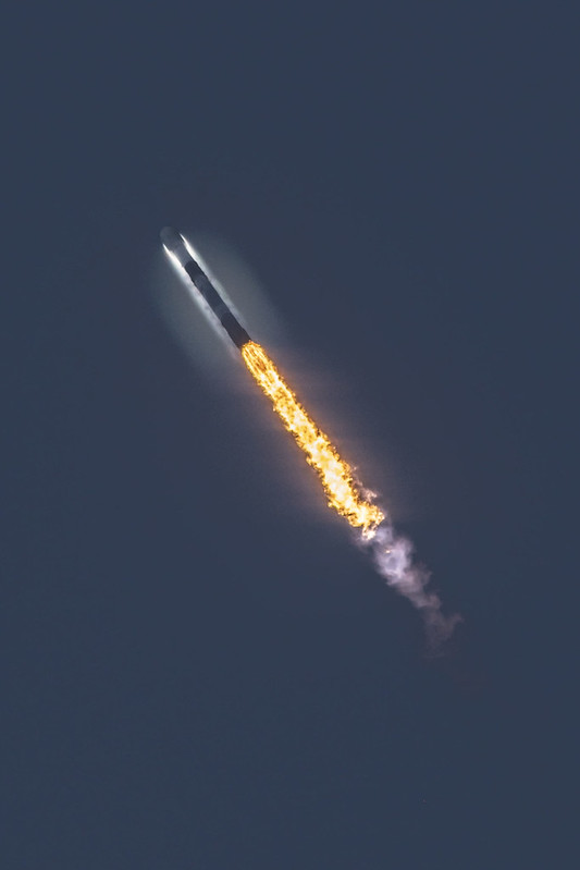 Falcon 9 Starlink 4-1 In Flight, Photo Courtesy SpaceX