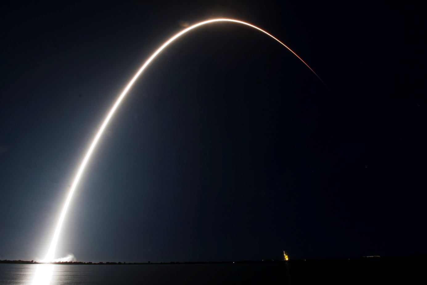 Falcon 9 Galaxy-37 Streak Shot, Photo Courtesy Carleton Bailie/Spaceline