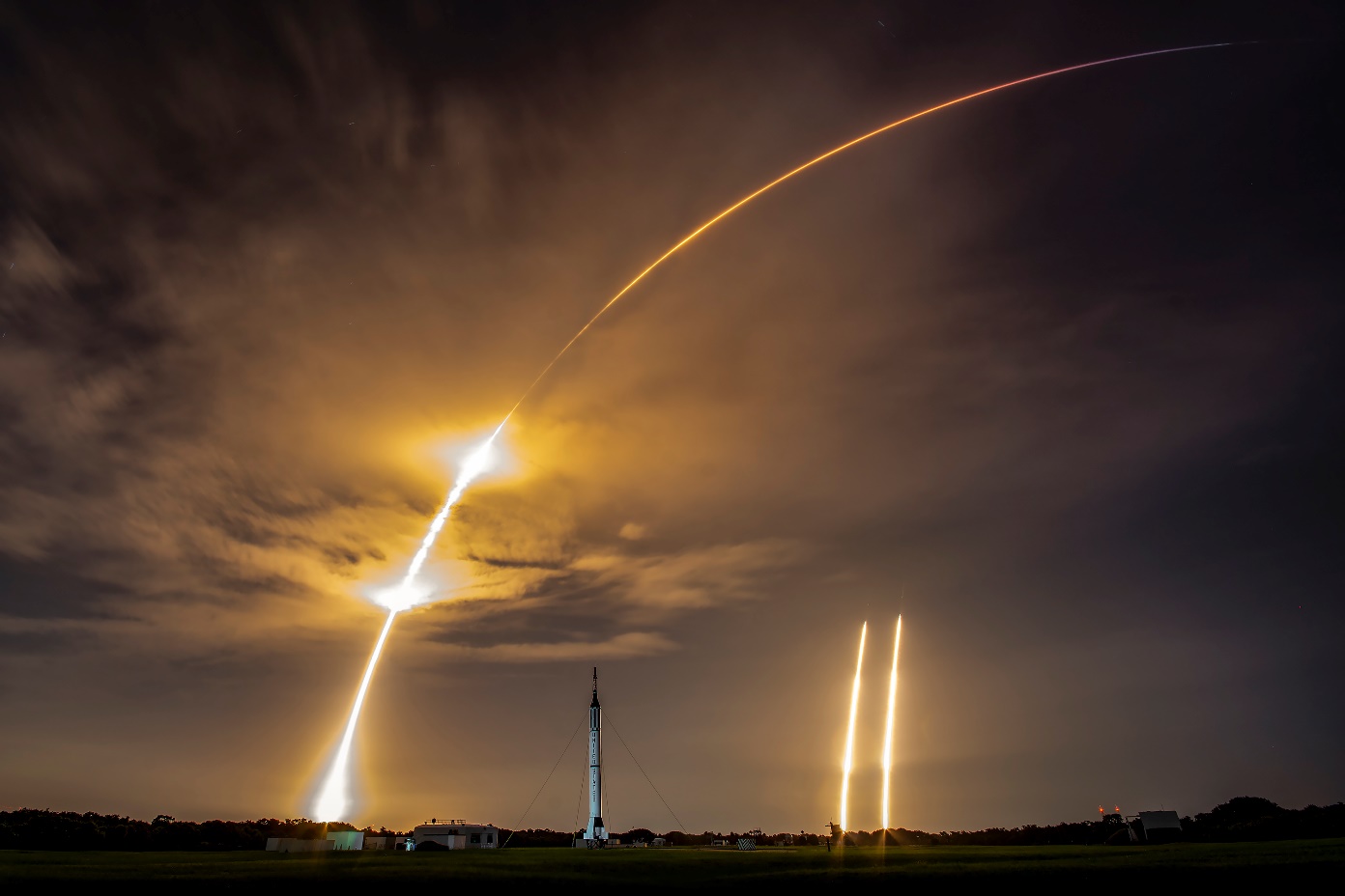 Falcon Heavy Jupiter-3 Launch/Landing, Photo Courtesy SpaceX